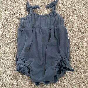 L’oved Baby Navy Blue Baby Romper